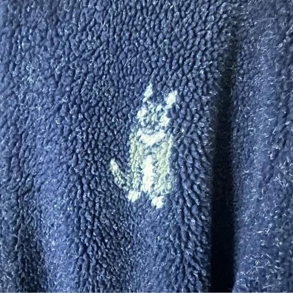 Vintage Marc Tetro Canada Tag Huskies Navy Fleece Wool Jacket Size XL - Picture 5 of 11